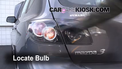 2008 Mazda 3 S 2.3L 4 Cyl. Hatchback Lights Brake Light (replace bulb)